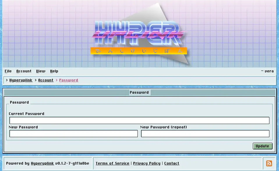 The password page