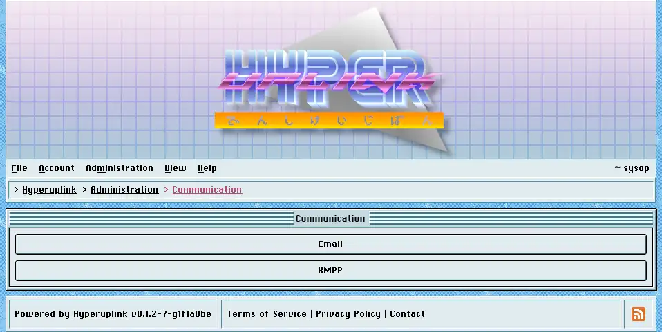 The communication page