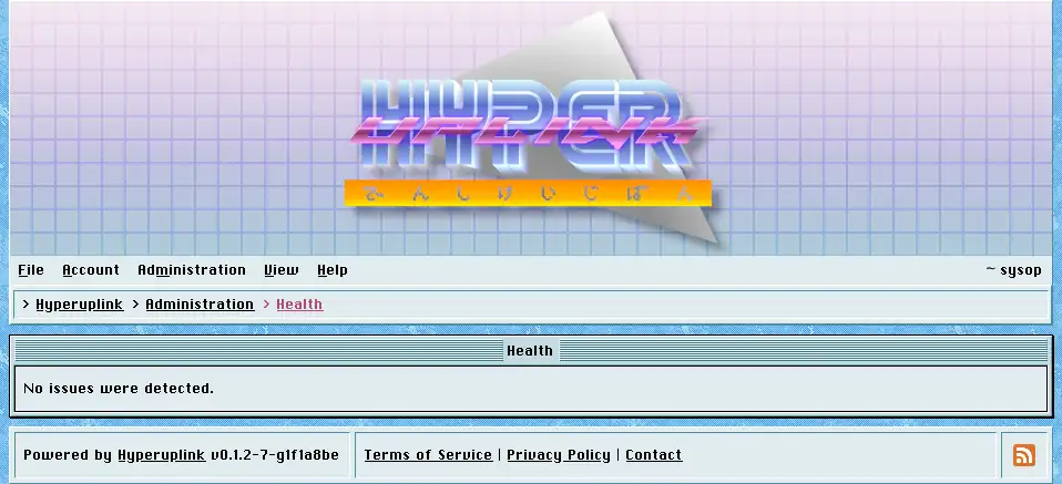 The health page