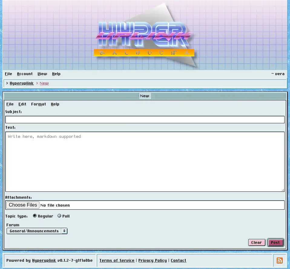 The new topic editor